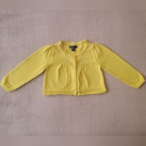 Gap Girl Neon Cropped Long Sleeve Sweater Size 12-18 Months
